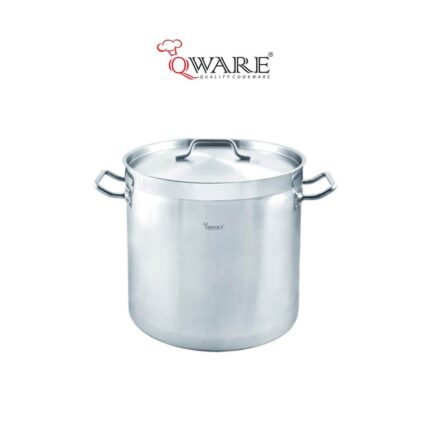 QWARE SS Sandwich Bottom Stock Pot With Lid