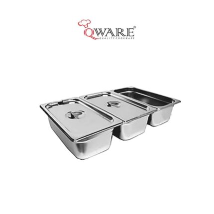 QWARE Stainless Steel 1/3 Size GN Pan