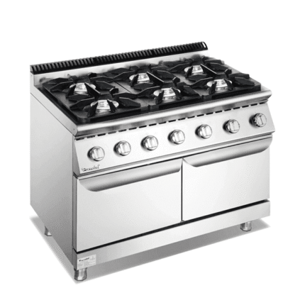 FURNOTEL 700 SERIES 6-BURNER GAS RANGE WITH OVEN