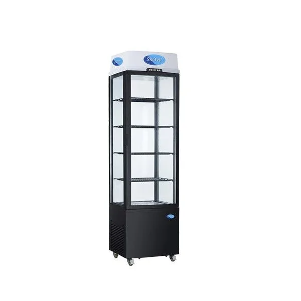 SNOW 4 Sides Glass Display Chiller - RT-215L-3