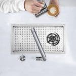 LEVANZO Stainless Steel Glass Rinser Sink / Model: 1019G - Image 2