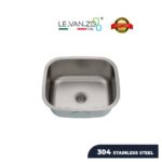 LEVANZO Stainless Steel Kitchen Sink / Model: 2118DR