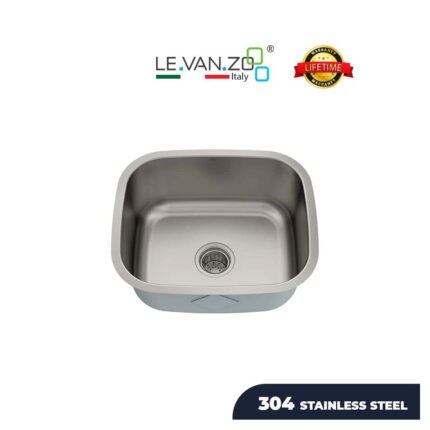 LEVANZO Stainless Steel Kitchen Sink / Model: 2118DR