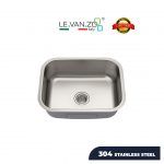 LEVANZO Stainless Steel Kitchen Sink / Model: 2318DR