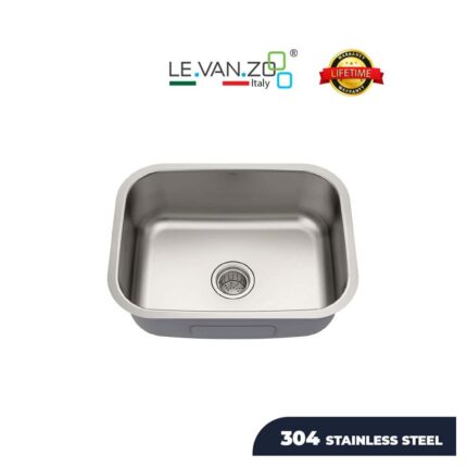 LEVANZO Stainless Steel Kitchen Sink / Model: 2318DR