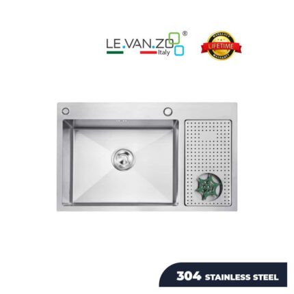 LEVANZO Stainless Steel Glass Rinser Sink / Model: 3119G