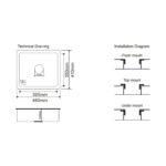 CAVARRO Granite Kitchen Sink / Model: G4641 - Image 3