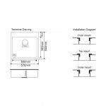 CAVARRO Granite Kitchen Sink / Model: G5750 - Image 3