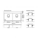 CAVARRO Granite Kitchen Sink / Model: GS8450 - Image 4