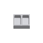 Stainless Steel GN Food Pan Condiment Holder with Lid FP-1X2 - Image 2