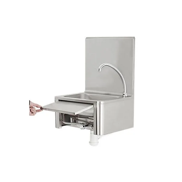 Stainless Steel 304 Knee Operated Wall Mounted Sink - Image 2