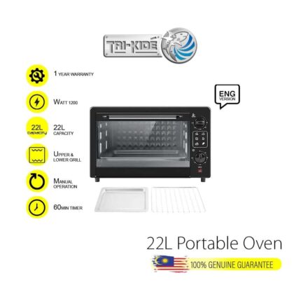 TRI-KIDE Portable Oven 22 Litres TKPO43-28