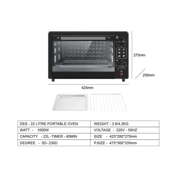 Website Tri Kide 22 Litre Oven