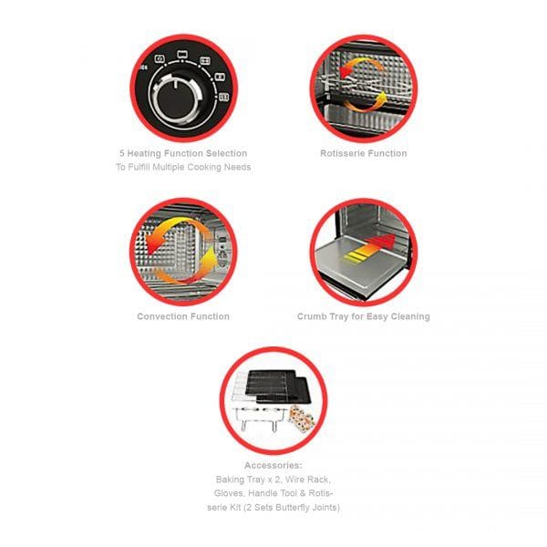 Electric oven mot ds150 2