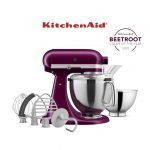 KITCHENAID 4.8L Artisan Tilt Head Stand Mixer 5KSM195PSGBE (Beetroot)