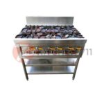 Stainless Steel 6 Open Burner c/w Stand UEX-012