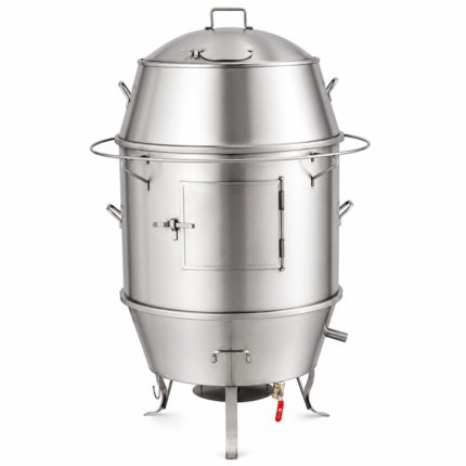 Stainless Steel 439 Apollo Roaster (Big) with Hanger C/W Gas or Cast Iron Charcoal Stove