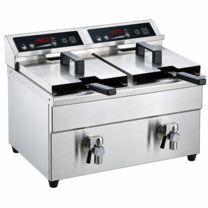 BETTER IH 3500W Double Tank  Deep Fryer BT350Z8D2
